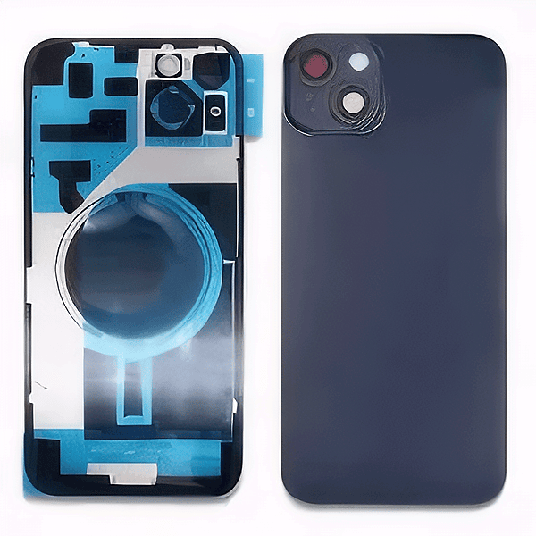 Apple iPhone 14 Plus - Replacement Back , Rear Glass With Camera Lens & Brackets - No Logo - Midnight