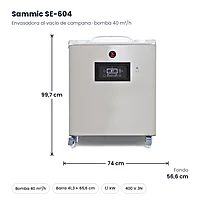 Envasadora al vacío Sammic SE-604 bomba 40 m³/h – medidas
