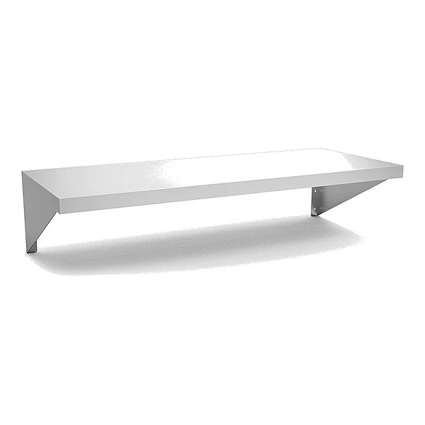Estante mural inox con cartelas rectas 60 x 40 cm Fricosmos