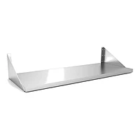 Estante mural inox con cartelas vueltas 80 x 40 cm Fricosmos