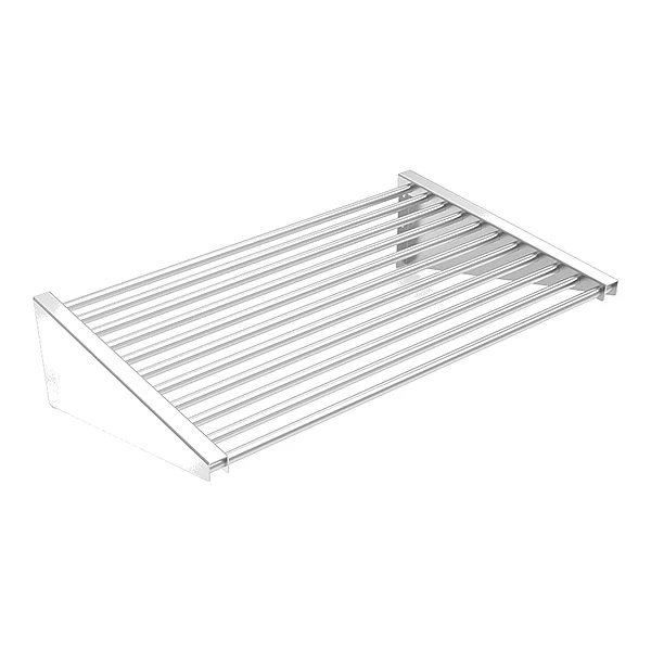Estante mural inox de tubo 75 x 40 cm Fricosmos