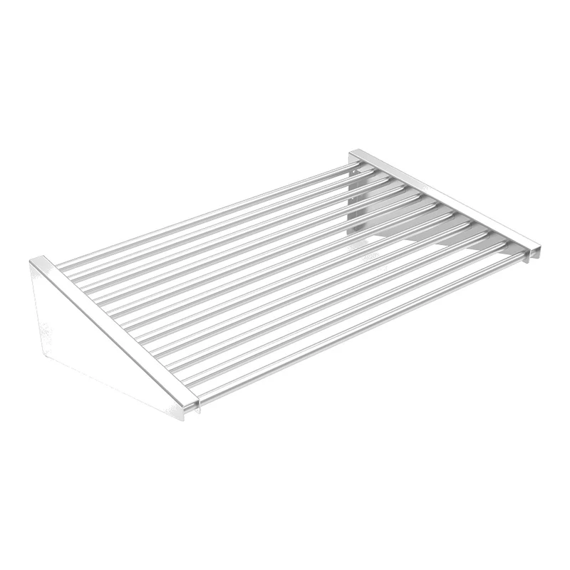 Estante mural inox de tubo 75 x 40 cm Fricosmos