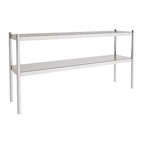 Estantería de sobremesa doble inox 110x35 cm desmontada Eratos ESD-112