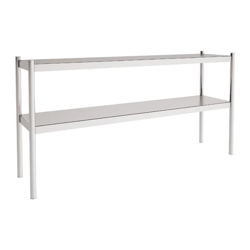 Estantería de sobremesa doble inox 110x35 cm desmontada Eratos ESD-112
