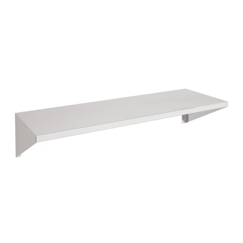 Estantería mural lisa inox 120x25 cm Eratos EML25-120