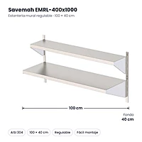 Medidas Savemah EMRL-400x1000: 100 x 40 cm
