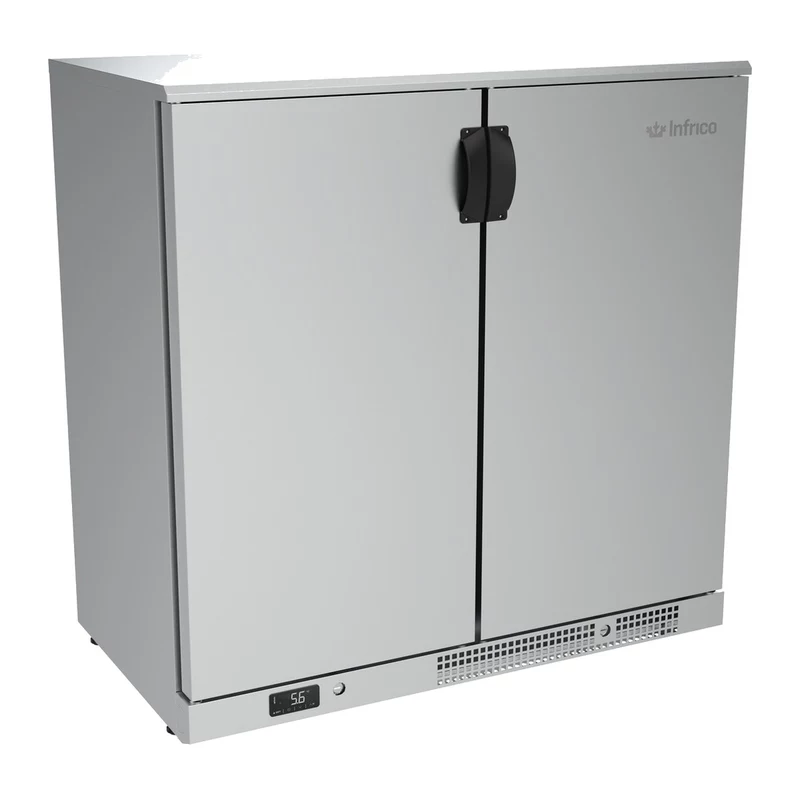 Expositor refrigerado bajo barra 2 puertas ciegas 220 L Infrico ERV 25 PP II