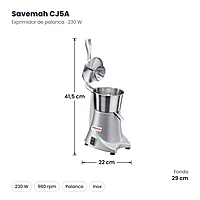 Medidas Savemah CJ5A: 22 x 29 x 41.5 cm