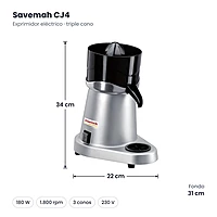 Medidas Savemah CJ4: 22 x 31 x 34 cm