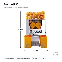 Exprimidora de naranjas automática Frucosol F50 – medidas