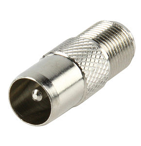 Adaptor Coaxial Plug - F Socket