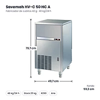 Medidas Savemah HV-C 50 HC A: 49.7 x 59.2 x 79.7 cm