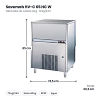Medidas Savemah HV-C 65 HC W: 73.5 x 60.3 x 85 cm