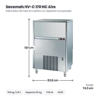 Medidas Savemah HV-C 170 HC Aire: 83,8 x 74,3 x 107 cm