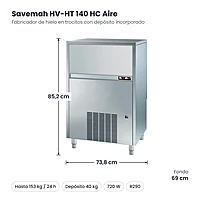 Medidas Savemah HV-HT 140 HC Aire: 73,8 x 69 x 85,2 cm