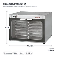 Medidas Savemah SV LM12T64: 99.5 x 79.5 x 70 cm