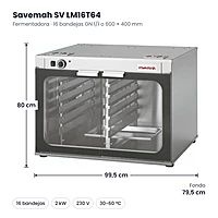 Medidas Savemah SV LM16T64: 99.5 x 79.5 x 80 cm