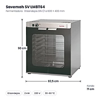 Medidas Savemah SV LM8T64: 82.5 x 71 x 90 cm