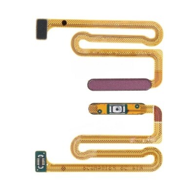 For Samsung Galaxy A14 5G , A146 - Replacement Home Button With Fingerprint Reader - Dark Red