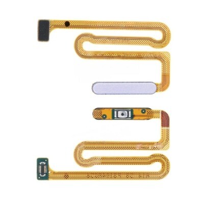 For Samsung Galaxy A14 5G , A146 - Replacement Home Button With Fingerprint Reader - Silver
