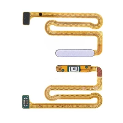 For Samsung Galaxy A14 5G , A146 - Replacement Home Button With Fingerprint Reader - Silver