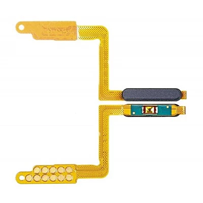 For Samsung Galaxy A750 , A7 2018 - Replacement Fingerprint Sensor , Power Button - Black