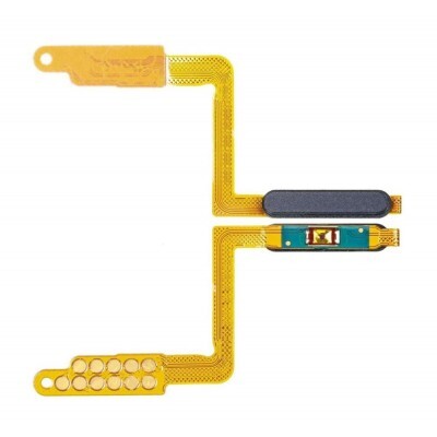 For Samsung Galaxy A750 , A7 2018 - Replacement Fingerprint Sensor , Power Button - Black