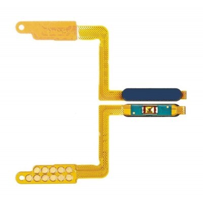 For Samsung Galaxy A750 , A7 2018 - Replacement Fingerprint Sensor , Power Button - Blue