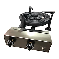 Fogón paellero a gas Cocinas Sala IEC-403-1 de 26 kW, quemador Ø 435 mm – detalle