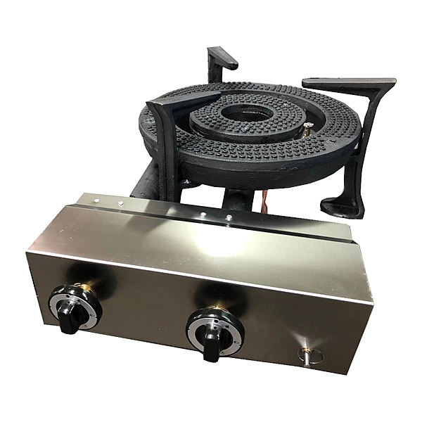 Fogón paellero a gas Cocinas Sala IEC-403-1 de 26 kW, quemador Ø 435 mm – detalle