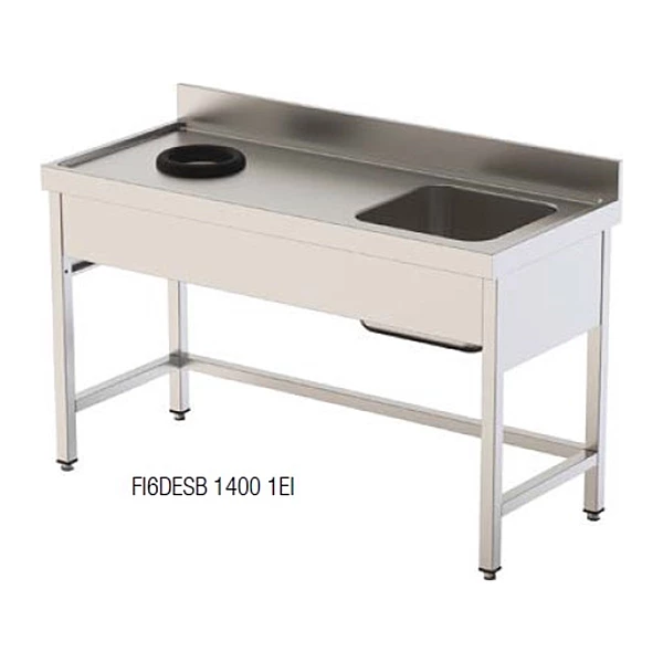 Fregadero con agujero de desbroce izquierda 140x70 Savemah FI7DESB 1400 1EI