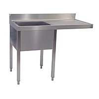 Fregadero con bastidor para lavavajillas escurridor derecha 120x55 Savemah FRELAV55 1200 1ED