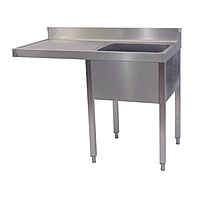 Fregadero con bastidor para lavavajillas escurridor izquierda 120x70 Savemah FRELAV7 1200 1EI