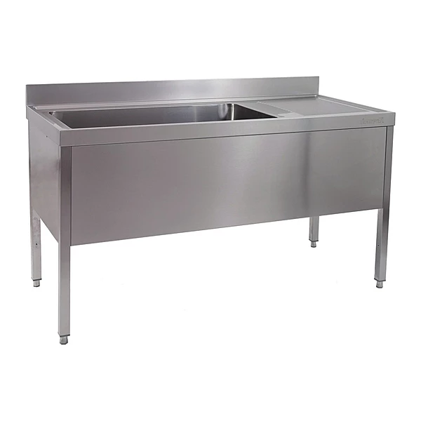 Fregadero gran capacidad con bastidor y escurridor derecha 180x70 Savemah FI7GCB 1800 1ED