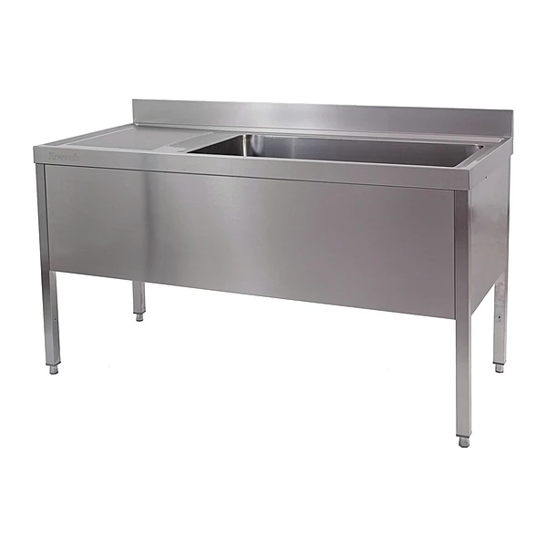Fregadero gran capacidad con bastidor y escurridor izquierda 160x70 Savemah FI7GCB 1600 1EI