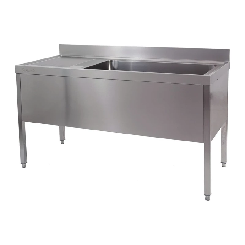 Fregadero gran capacidad con bastidor y escurridor izquierda 160x70 Savemah FI7GCB 1600 1EI