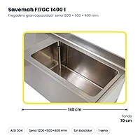 Medidas Savemah FI7GC 1400 1: 140 x 70 cm