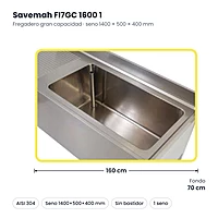 Medidas Savemah FI7GC 1600 1: 160 x 70 cm