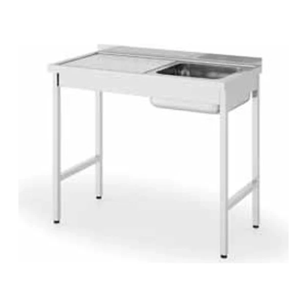 Fregadero semi industrial 1 seno con escurridor izquierda y bastidor 100x50 cm Eratos FB-1050/11-I