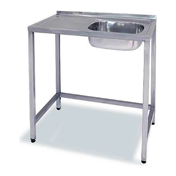 Fregadero semi-industrial con bastidor escurridor izquierda 100x50 Savemah FSI-1000-I