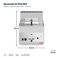 Medidas Savemah SV 654 FRG: 40 x 65 x 30 cm