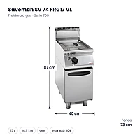 Medidas Savemah SV 74 FRG17 VL: 40 x 73 x 87 cm
