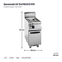 Medidas Savemah SV 94 FRGS13 PW: 40 x 90 x 87 cm