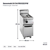 Medidas Savemah SV 94 FRGS22 PW: 40 x 90 x 87 cm