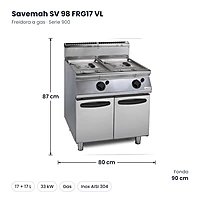 Medidas Savemah SV 98 FRG17 VL: 80 x 90 x 87 cm