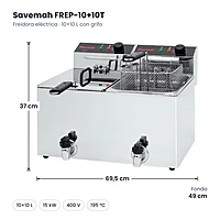 Medidas Savemah FREP-10+10T: 69.5 x 49 x 37 cm