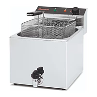 Freidora eléctrica de sobremesa 10 L con grifo Savemah FREP-10T