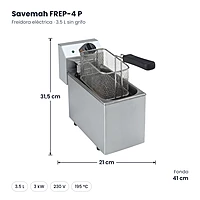 Medidas Savemah FREP-4 P: 21 x 41 x 31.5 cm