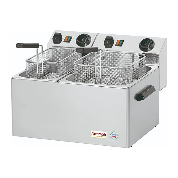 Freidora eléctrica de sobremesa 4+8 L Savemah FES-4+8LG