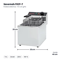 Medidas Savemah FREP-7: 30 x 46 x 35 cm